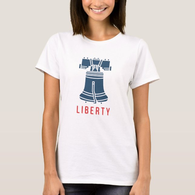 Camiseta Sinal Patriótico do Sino da Liberdade (Frente)