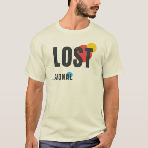 Camiseta SINAL PERDIDO Estética de Design Gráfico de Tecn