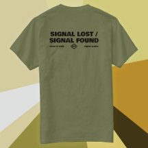 Sinal Perdido Sinal Encontrado, Texto Slogan de Vo