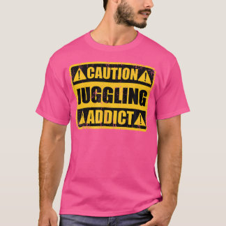 Camiseta Sinal Retro Vintage Engraçado - Cuidado Viciado em