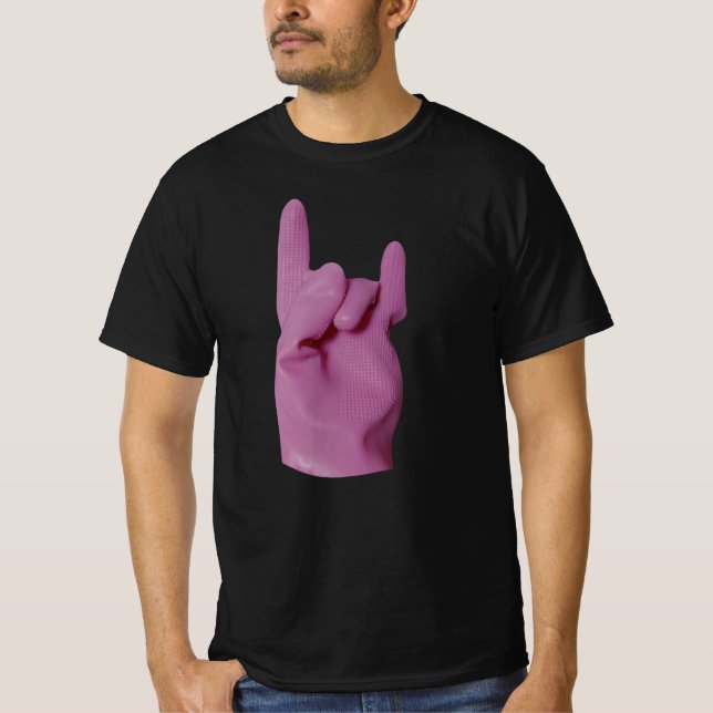 Camiseta Sinal Rock And Roll (Frente)
