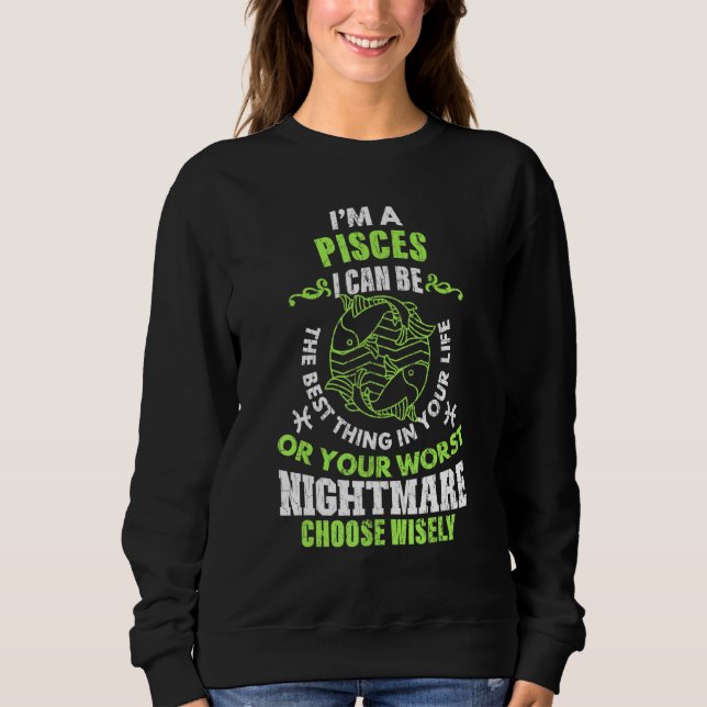 Camiseta Sinal Zodiac Im A Gráfico de Peixes (Frente)