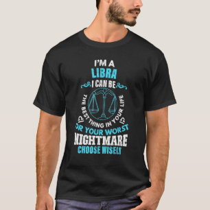 Camiseta Sinal Zodiac Im A Gráfico Libra