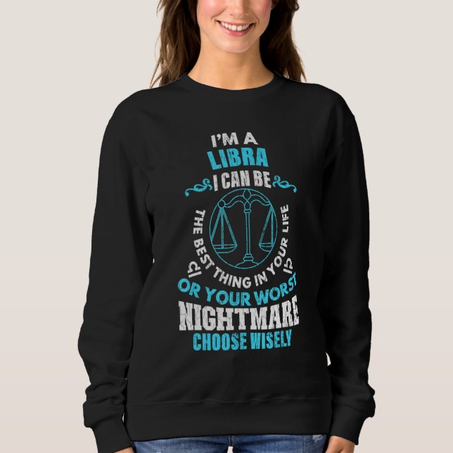 Camiseta Sinal Zodiac Im A Gráfico Libra (Frente)