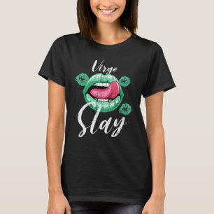 Camiseta Sinal Zodiac Virgo Slay Gráfico Para Mulheres