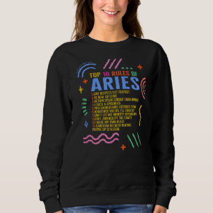 Camiseta Sinal Zodíaco 10 Principais Regras De Aries Astrol