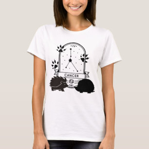 Camiseta Sinal Zodíaco e Pets Correspondentes. Cancer - Hed