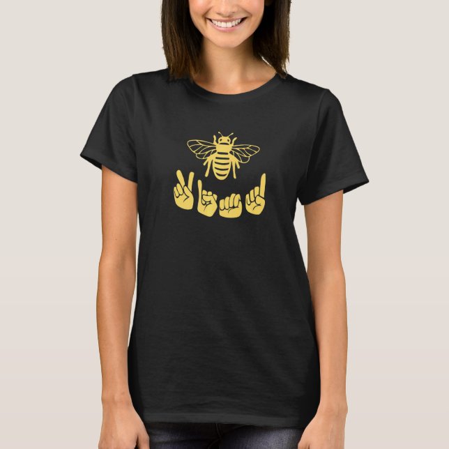 Camiseta Sinalização de Linguagem de Sinais Ser Gentil Prof (Frente)