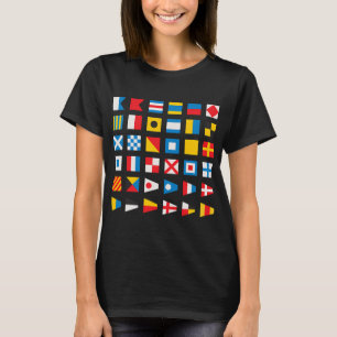 Camiseta Sinalização Náutica com Números Internacionais