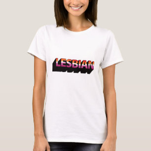 Camiseta Sinalizador 3D LESBIAN