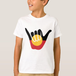 Camiseta Sinalizador aborígena australiano Shaka sinal de a