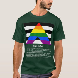 Camiseta Sinalizador Ally do hetero #tee #LGBTQ+