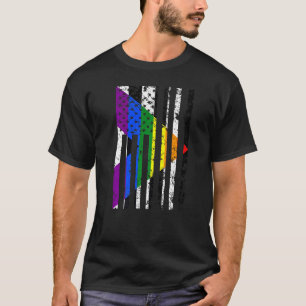 Camiseta Sinalizador Ally Pride hetero Sinalizador Usa Ally