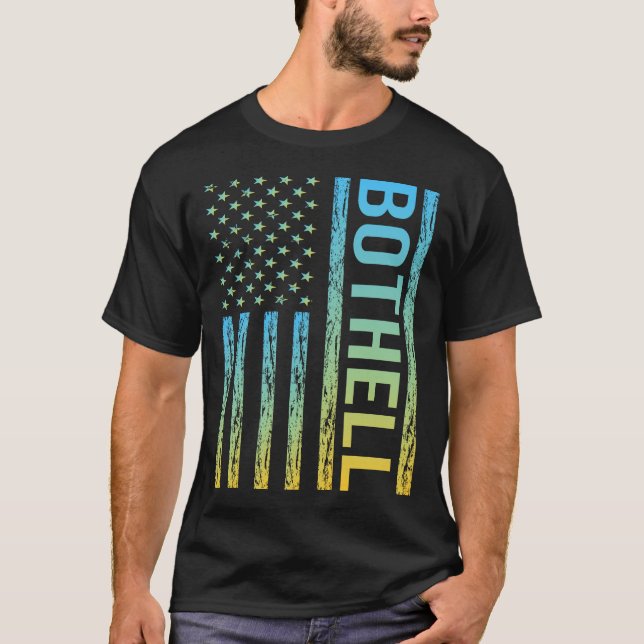 Camiseta Sinalizador Amarelo Azul EUA - Bothell (Frente)