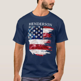 Camiseta Sinalizador Americano de Apelido Personalizado