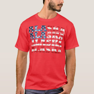 Camiseta Sinalizador Americano do Alasca