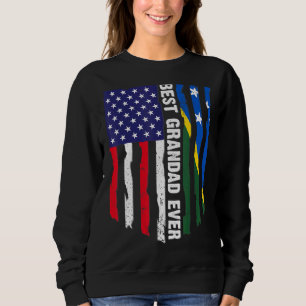 Camiseta Sinalizador Americano e Ilhas Salomão Melhor Avô