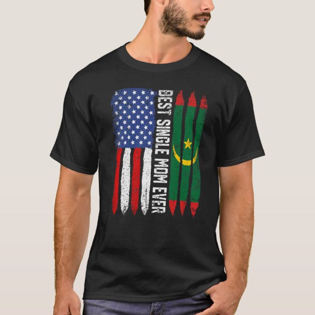 Camiseta Sinalizador Americano e Mauritânia Melhor Solteiro (Frente)