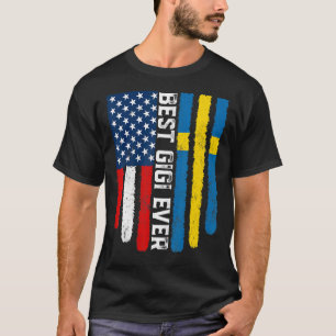 Camiseta Sinalizador Americano e Suecia Melhor Família Gigi