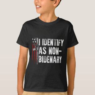 Camiseta Sinalizador Americano I Identificado como Não Idên