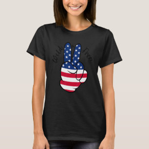 Camiseta Sinalizador Americano Sinal De Paz Mão Americana S