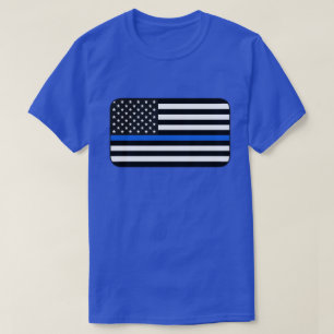 Camiseta Sinalizador Americano Thin Blue Line