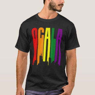 Camiseta Sinalizador Arco-Íris do Orgulho Lgbtq da Flórida