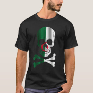 Camiseta Sinalizador Argélia Sinalizador Skull Argélia