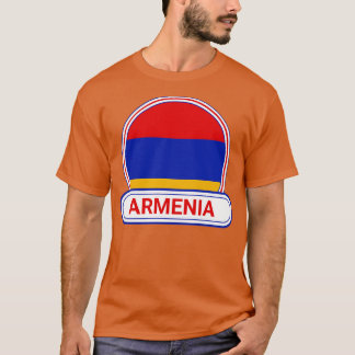 Camiseta Sinalizador Armênia para o Crachá da Armênia