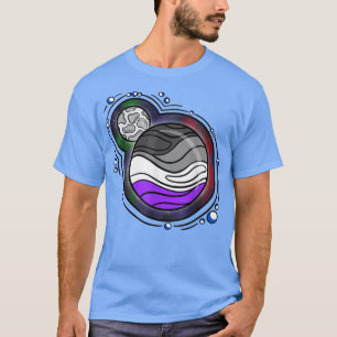Camiseta Sinalizador Asexual Planeta Orgulho Asexual LGBT M