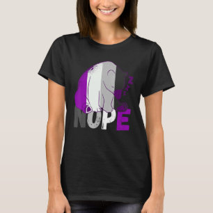 Camiseta Sinalizador Assexual Nope Spear Bear Ace Asexual L