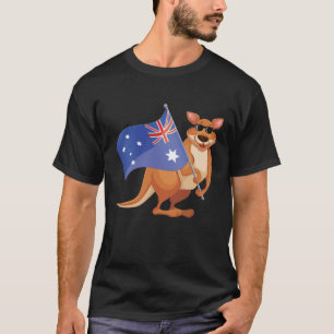 Camiseta Sinalizador australiano Aussie Kangaroo com óculo