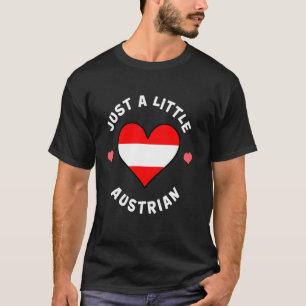 Camiseta Sinalizador Austríaco Coração Apenas Um Pouco Aust