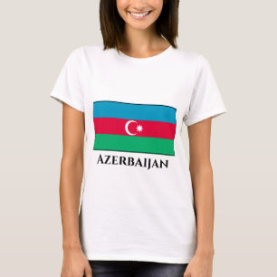 Camiseta Sinalizador Azerbaijão