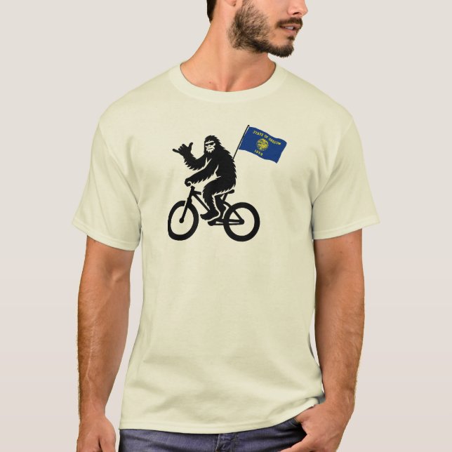 Camiseta Sinalizador Bigfoot Cycling Oregon (Frente)
