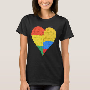 Camiseta Sinalizador boliviano colombiano Coração