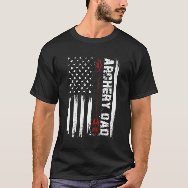 Camiseta Sinalizador Branco Vermelho dos Estados Unidos do  (Frente)