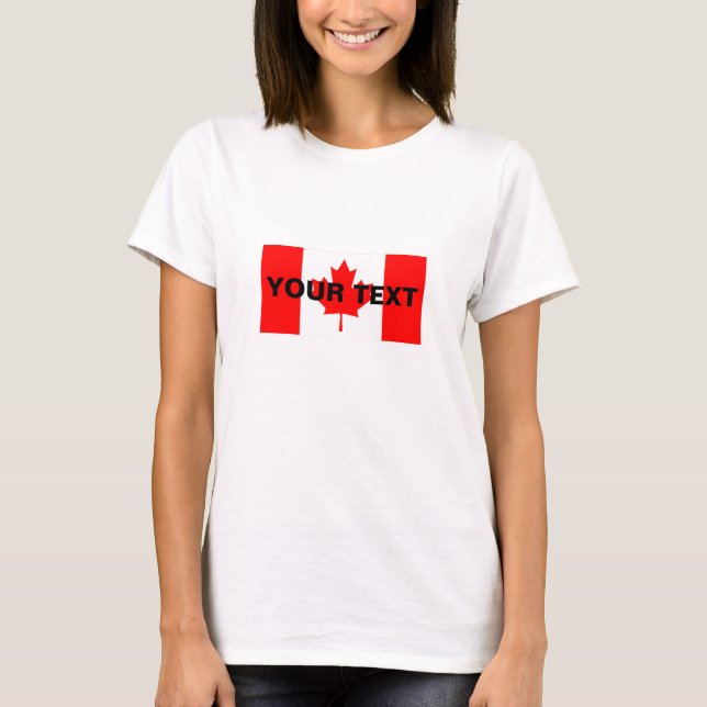 Camiseta Sinalizador Canadá Personalizado (Frente)