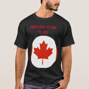 Camiseta Sinalizador canadense com texto personalizável