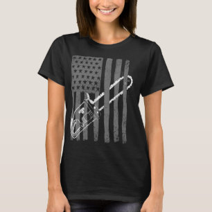 Camiseta Sinalizador Clássico dos EUA: Churrasco - Escuro -
