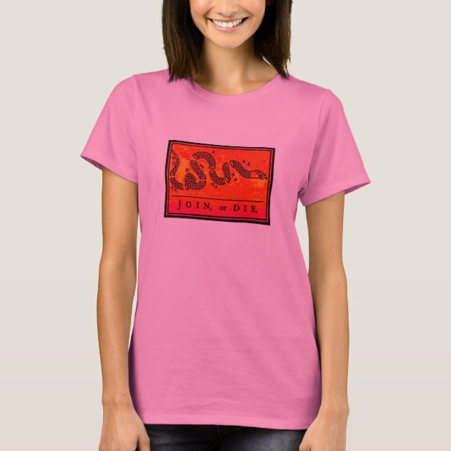 Camiseta Sinalizador Colonial - Ingressar ou Morrer (Frente)