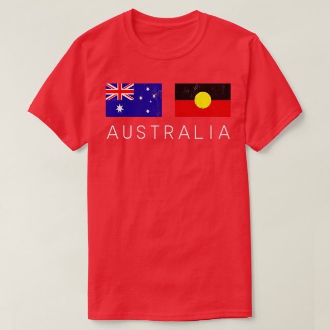 Camiseta Sinalizador da Austrália Legal Australianos Sinali (Frente do Design)