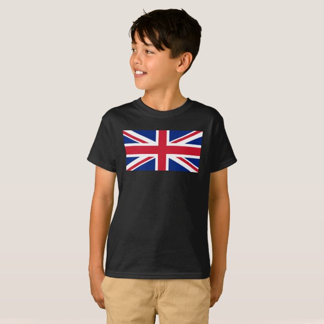 Camiseta Sinalizador da bandeira da União (Frente Completa)