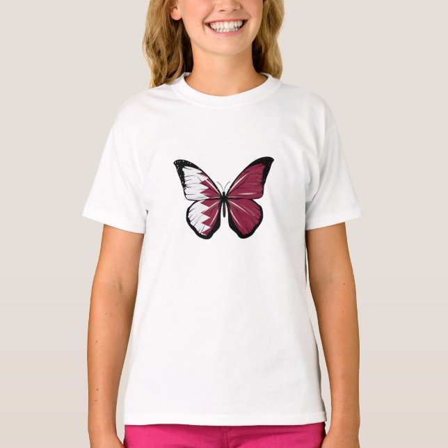Camiseta Sinalizador da Borboleta do Catar (Frente)