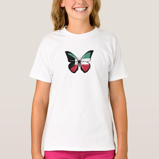 Camiseta Sinalizador da Borboleta do Kuwait (Frente)