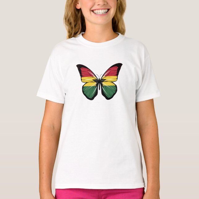 Camiseta Sinalizador da Borboleta Gana (Frente)
