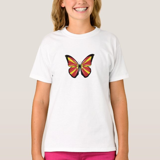 Camiseta Sinalizador da Borboleta Macedônia (Frente)