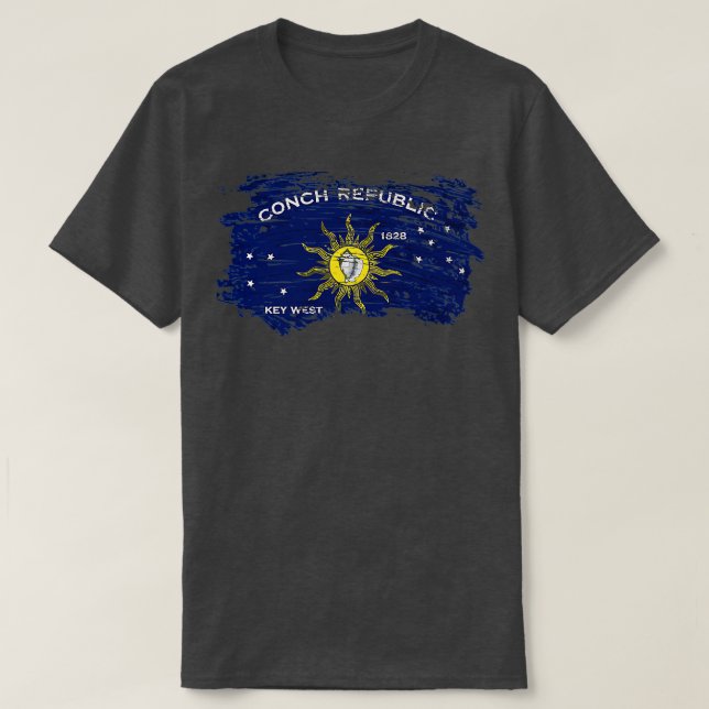 Camiseta Sinalizador da República de Concha TShirt 2 (Frente do Design)
