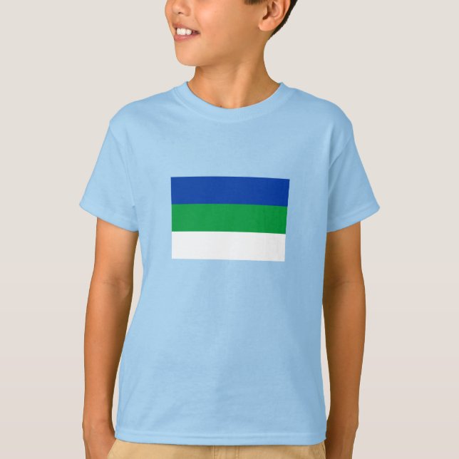Camiseta Sinalizador da República do Komi (Frente)