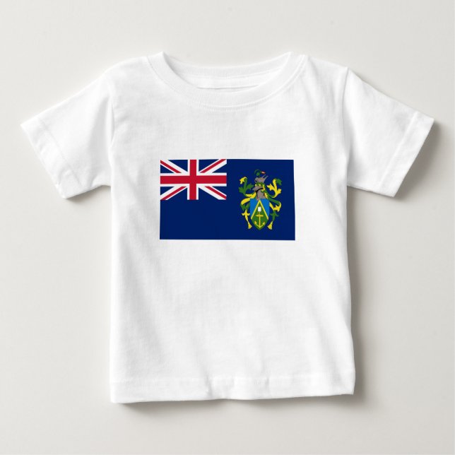 Camiseta Sinalizador das Ilhas Pitcairn (Frente)